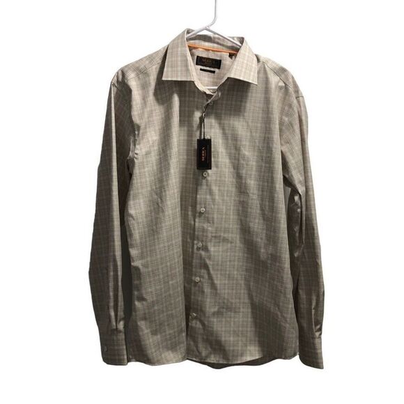 Serica Classic Size 17 34/35 Long Sleeve Tan NWT - Picture 1 of 6